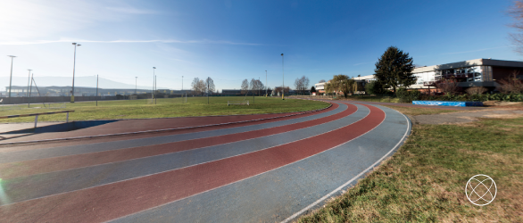 Foto di una pista da corsa